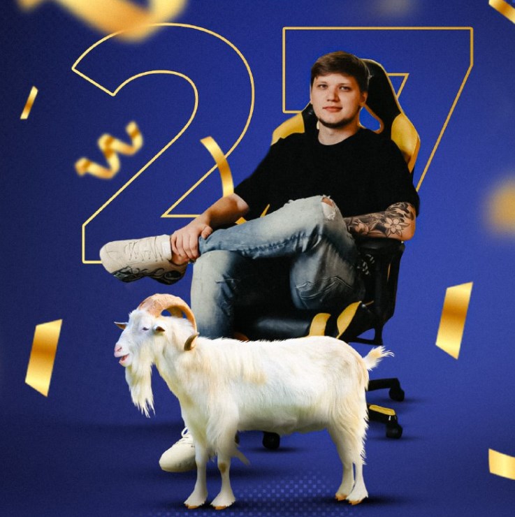  s1mple  празднует свое 27-летие!