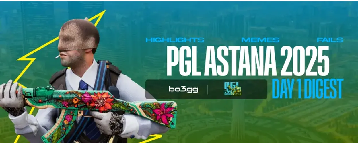 PGL Astana 2025 Dia 1: Principais Jogos, Eliminações, Comentários, Memes, Reações de Influenciadores