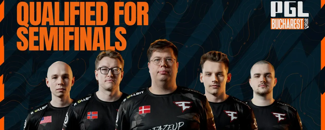 FaZe 击败 3DMAX ,晋级 PGL 布加勒斯特 2025 半决赛