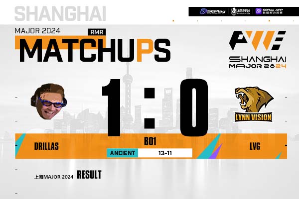 Shanghai Major Asia RMR: A Fruitless Effort! LVG 11-13 Lost to DRILLAS