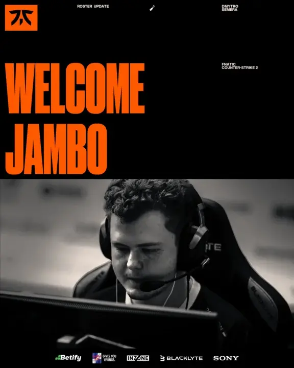 Rumor: Biaya transfer Jambo Fnatic $600,000