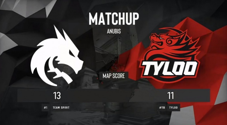 被击败但仍然光荣！ Jee 的狙击手成为了 Donk 的杀手， Donk 在关键回合中击杀了 Spirit ，赢得了第一张图