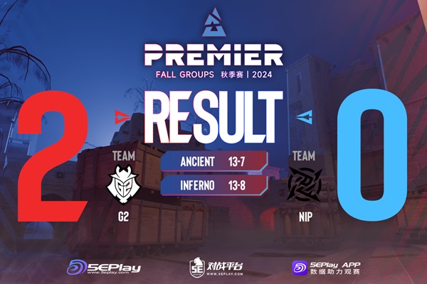 BLAST Autumn Groups: Các tài năng trẻ tỏa sáng khi G2 đánh bại NIP 2-0