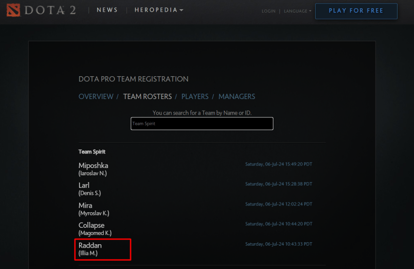 Yatoro официально сменил никнейм в Dota 2: что произошло