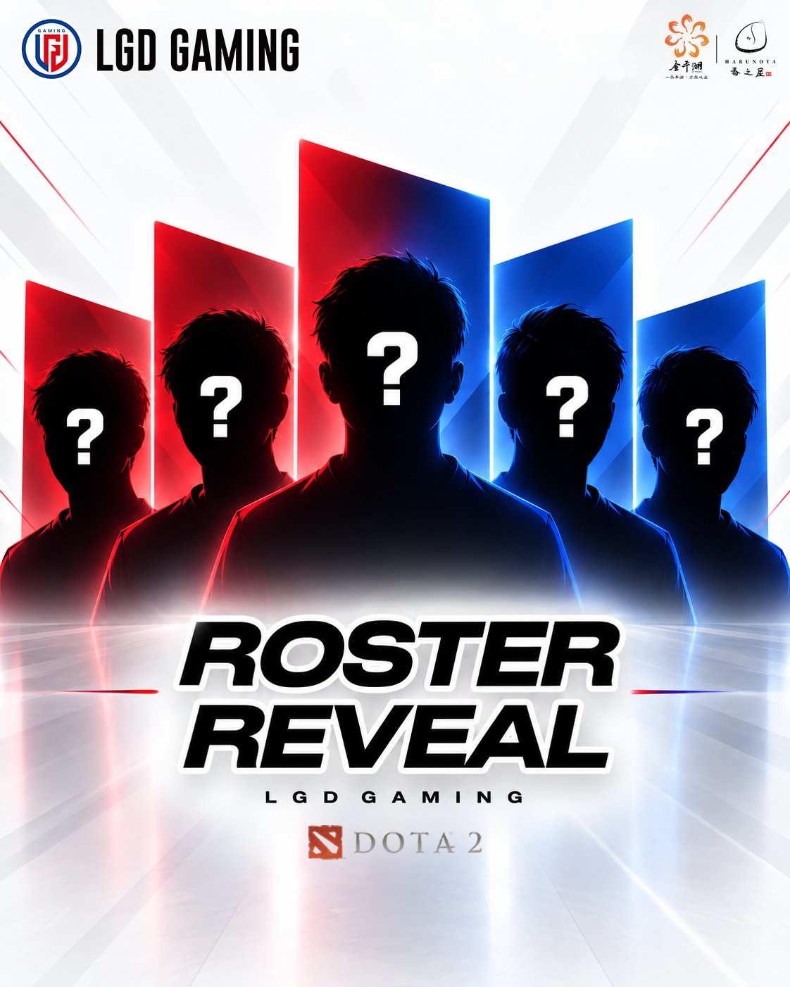  LGD Gaming  揭示新的五人Dota 2阵容