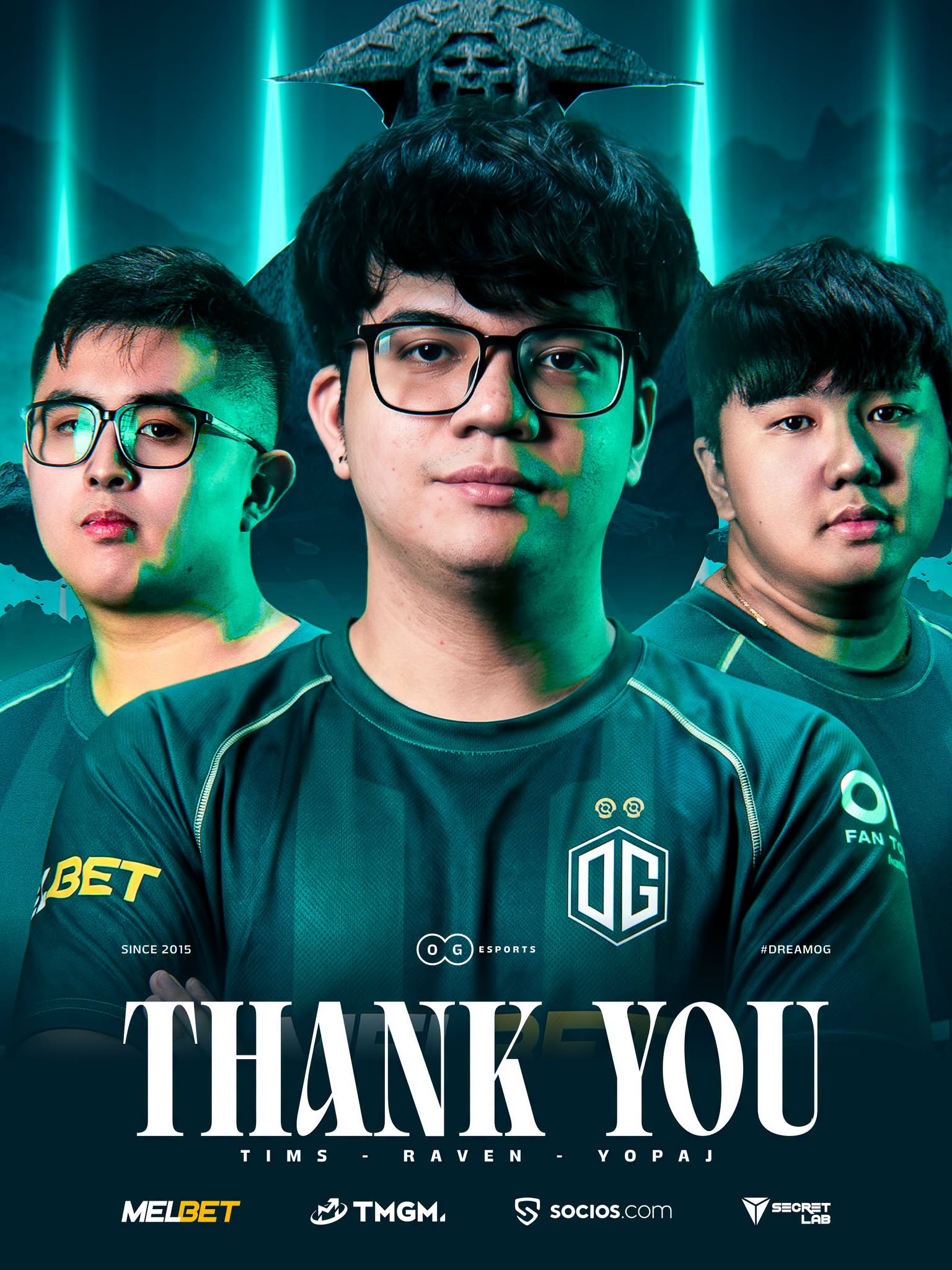  OG  与  Yopaj 、 Raven  和  Tims  分道扬镳，为重大重建做准备