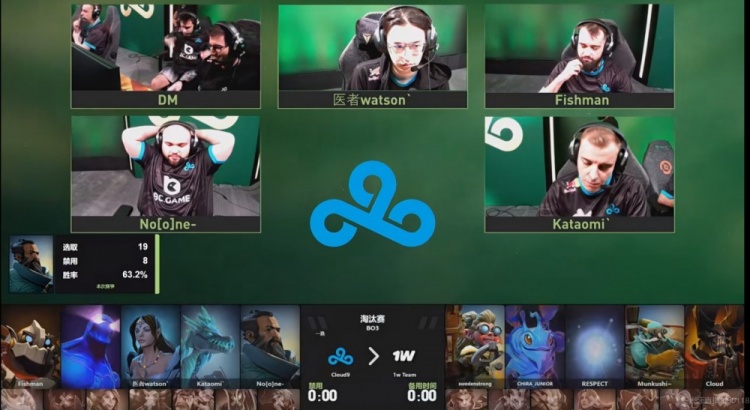 Second Spring? No[o]ne's Kunkka controls the pace and harvests the whole game, C9 wins the first game against 1win