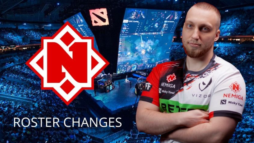  Nemiga Gaming  mengumumkan roster Dota 2 yang diperbarui, menggantikan empat pemain