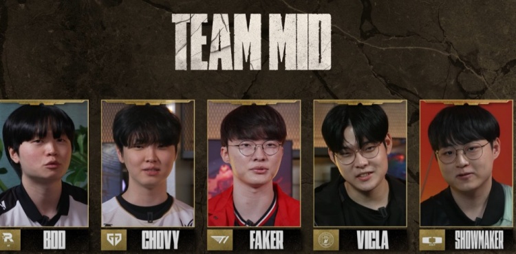 LCK preseason mid laner team division:  faker  plays support,  Chovy  plays top, Xu Xiu plays AD