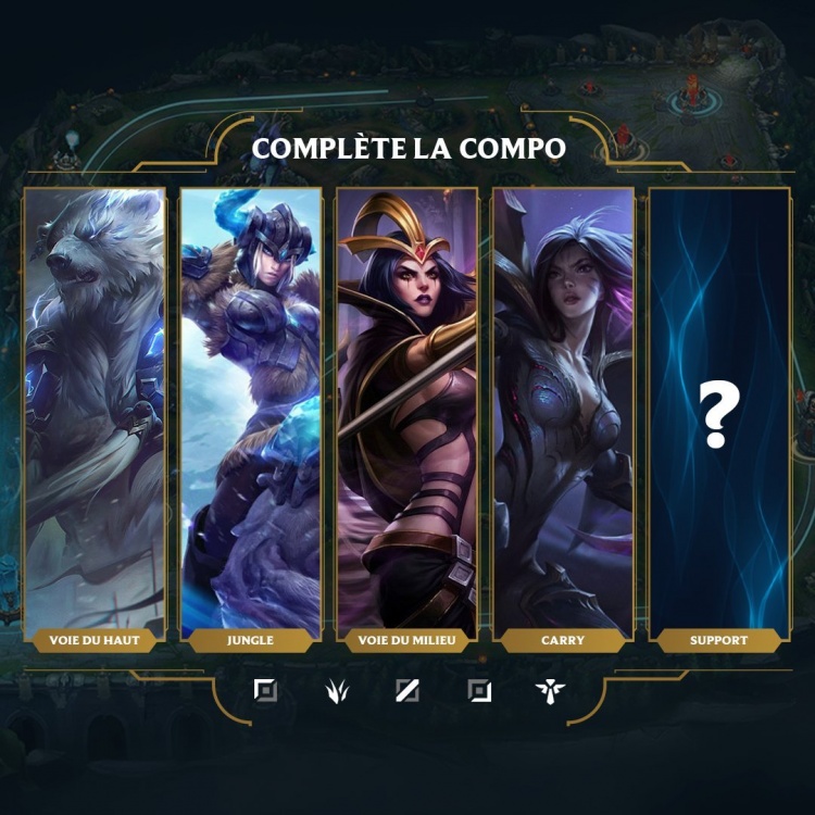 League of Legends official Twitter asks: Who would you choose as support for this lineup?