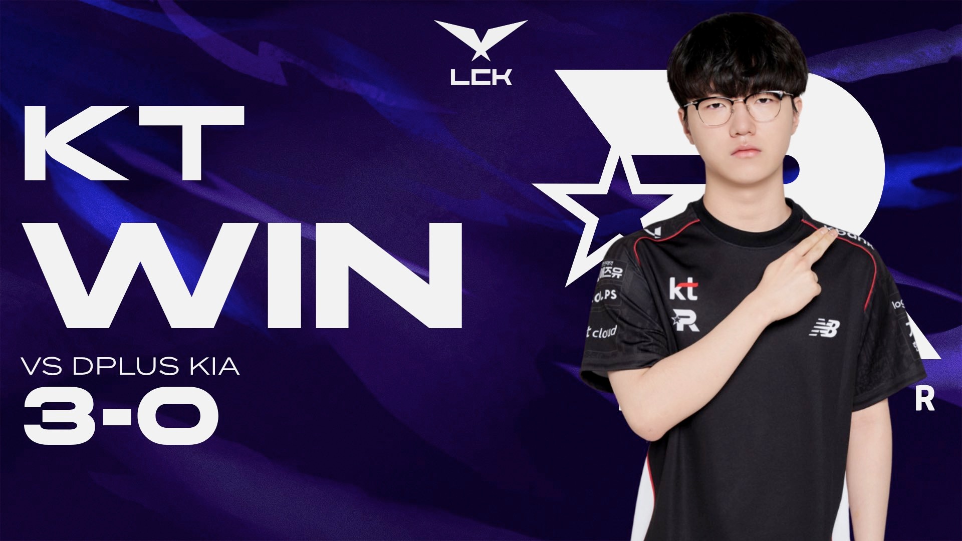  KT Rolster  sweep  Dplus KIA  3-0 in LCK 2026 playoffs
