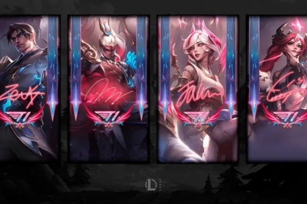 Foreign media reveals four loading screens for T1 championship skins, Bard to be unveiled next week