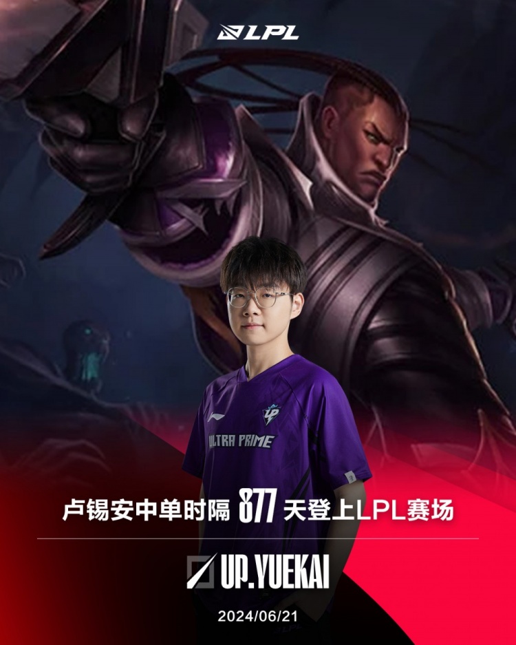 Mid-Laner Lucian kehrte nach 877 Tagen zur LPL zurück!