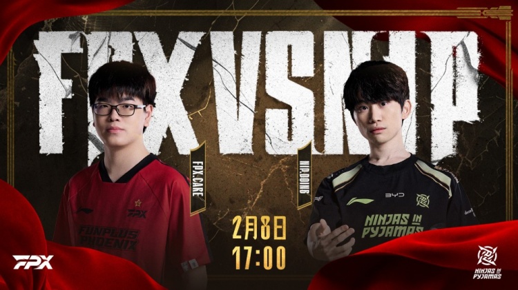 Official shares pre-match poster for tomorrow's Ninjas in Pyjamas vs FunPlus Phoenix game: Phoenix tries to win its first victory while Ninjas in Pyjamas wants to win two games in a row