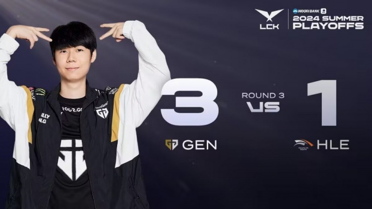 No surprise! HLE's jungler and support turned reckless, Peyz's Jhin slashed 18 kills, GEN defeated HLE to advance to the finals