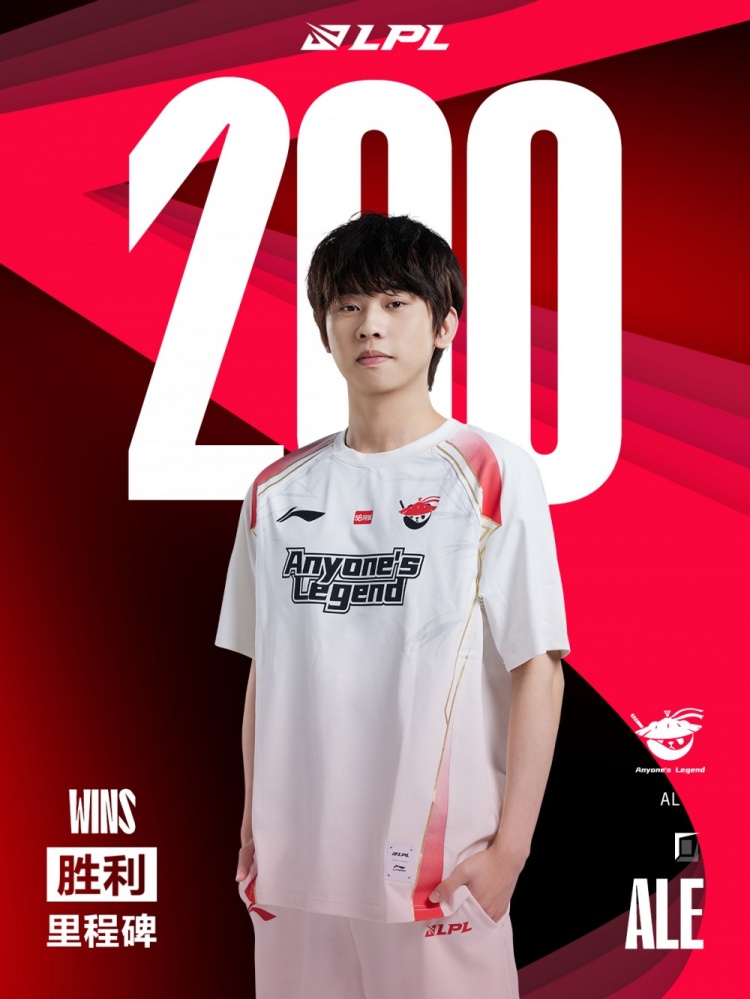 Milestone:  Ale  Đạt được  LPL  Thắng thứ 200