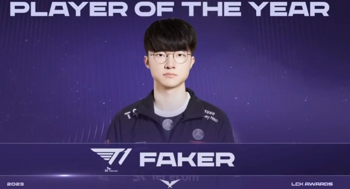2023 LCK Award: Faker beansprucht den jährlichen MVP Award.