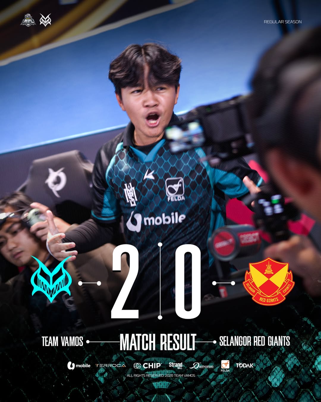 Team Vamos sweep Selangor Red Giants to extend winning run