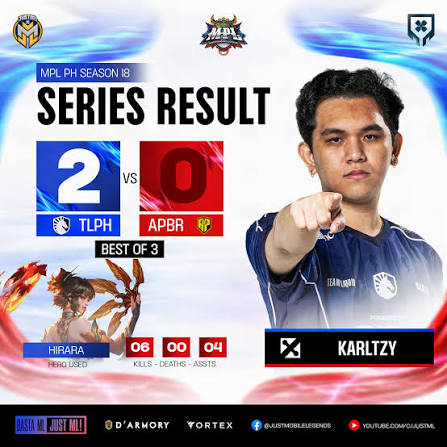 Team Liquid PH 在 MPL 菲律宾赛季 18 中以 2-0 横扫 AP.Bren