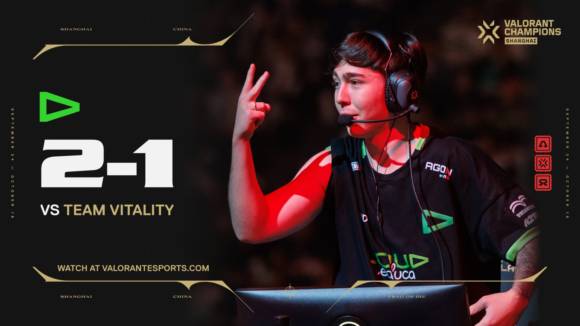  LOUD  逆转战胜 Vitality 进入冠军上海总决赛
