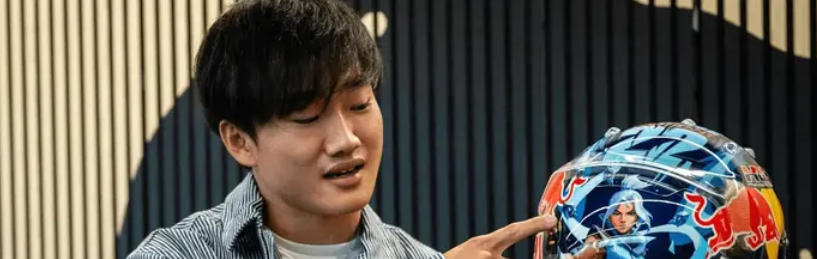 Valorant conquers Formula 1: Driver Yuki Tsunoda unveils helmet with game symbols