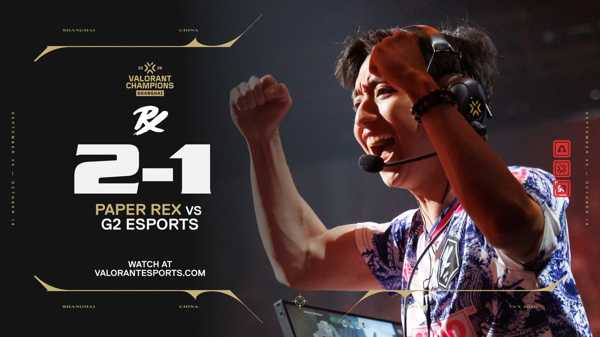 Paper Rex beat G2 to become first Champions Shanghai playoff team