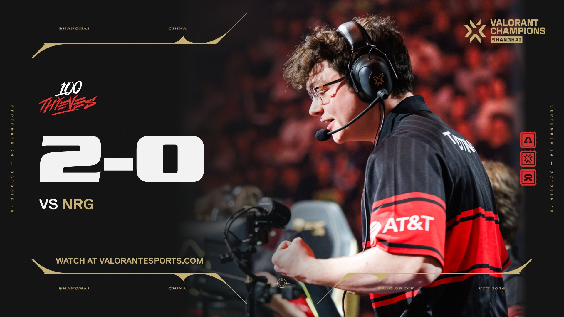 100 Thieves sweep NRG to secure top-four finish at VALORANT Champions