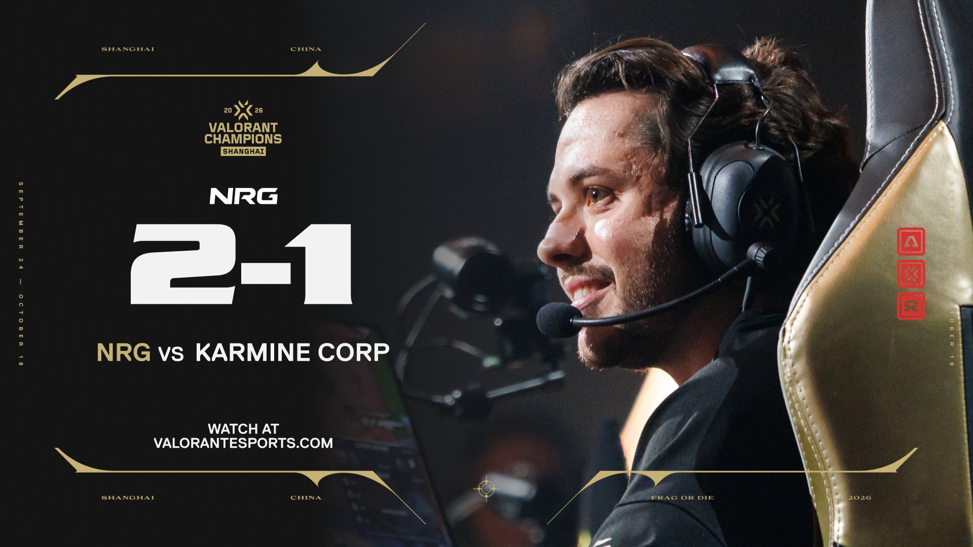 NRG defeat  Karmine Corp  to secure Champions Shanghai playoff berth
