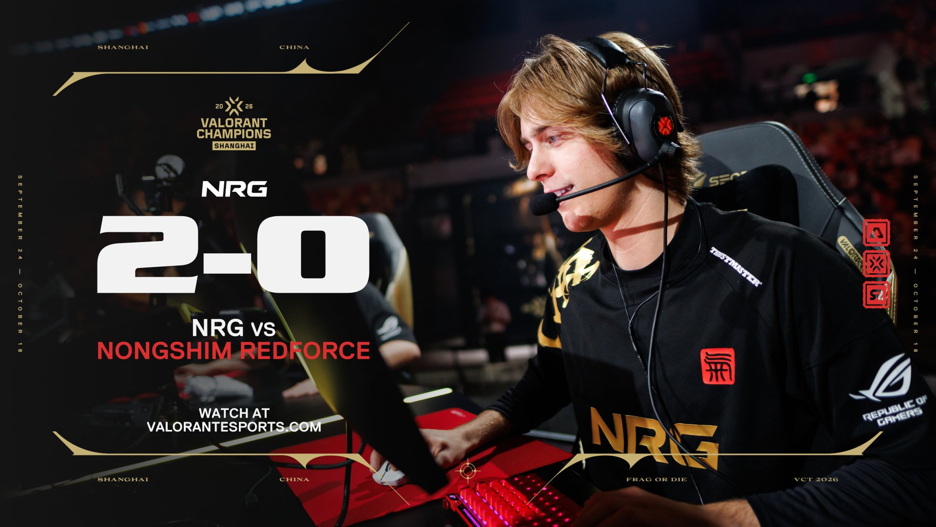NRG sweep  Nongshim RedForce  to open Champions Shanghai