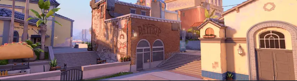 On the Sunset map in Valorant, you can jump onto the box alone using a bug